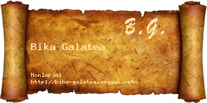 Bika Galatea névjegykártya